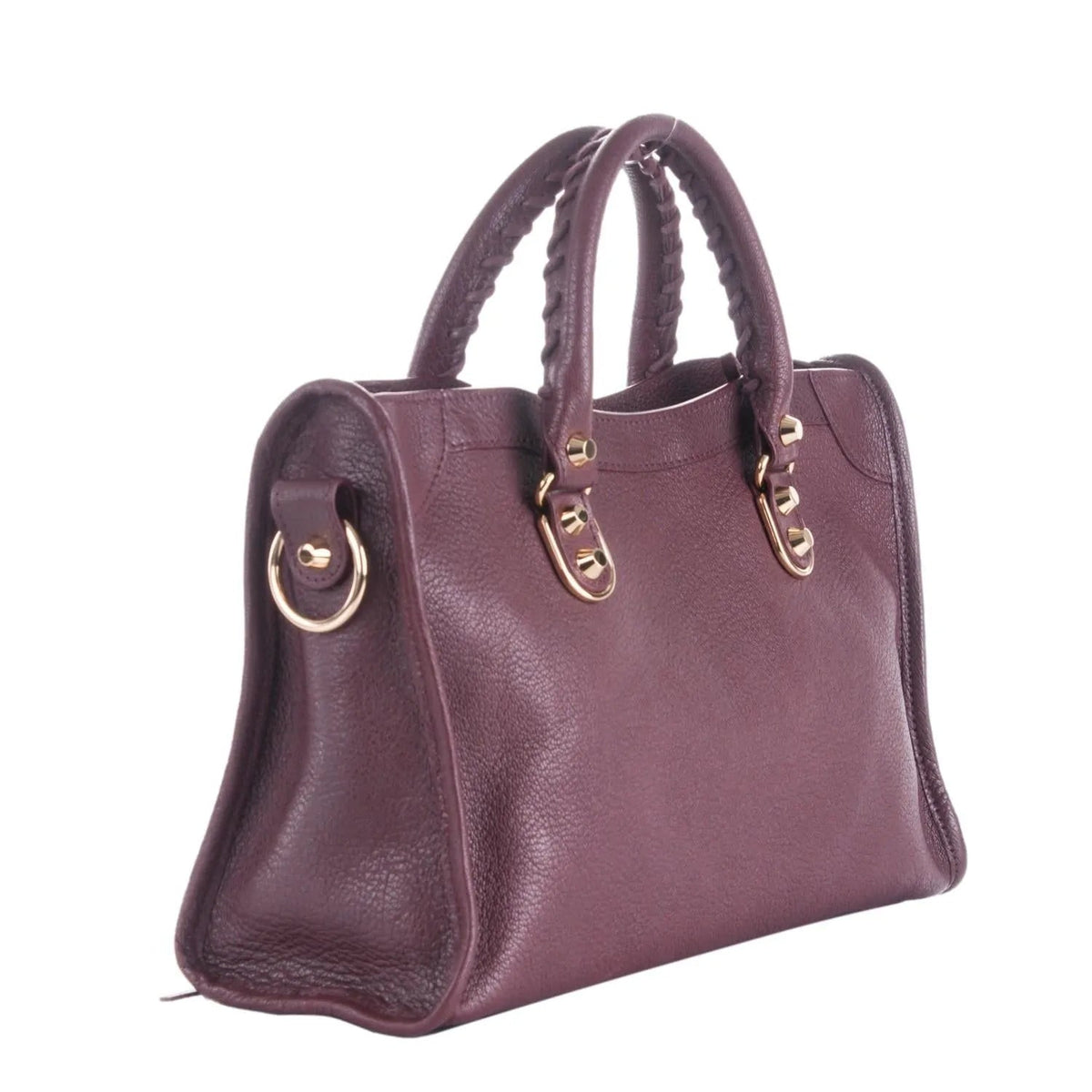 The Balenciaga City Prune Purple Goat Leather Small Shoulder Bag - Handbags - Clayton's Online Store