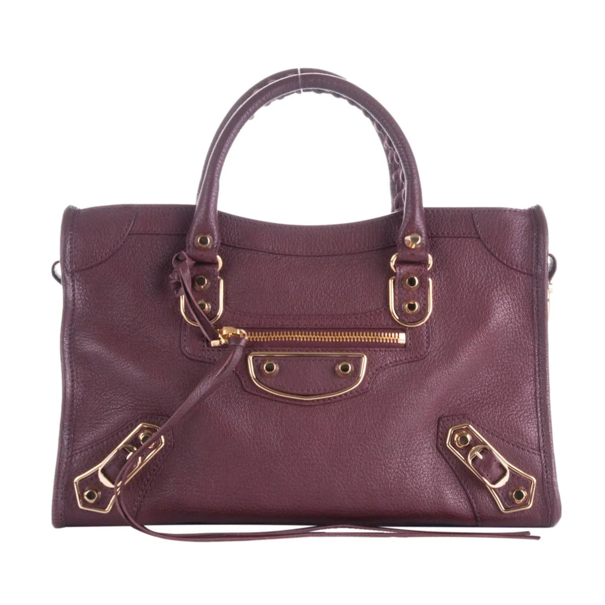 The Balenciaga City Prune Purple Goat Leather Small Shoulder Bag - Handbags - Clayton's Online Store