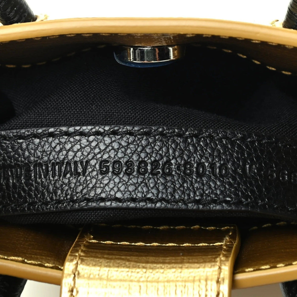 The Balenciaga Gold Calfskin Leather Shopper Cross Body Bag - Handbags - Clayton's Online Store