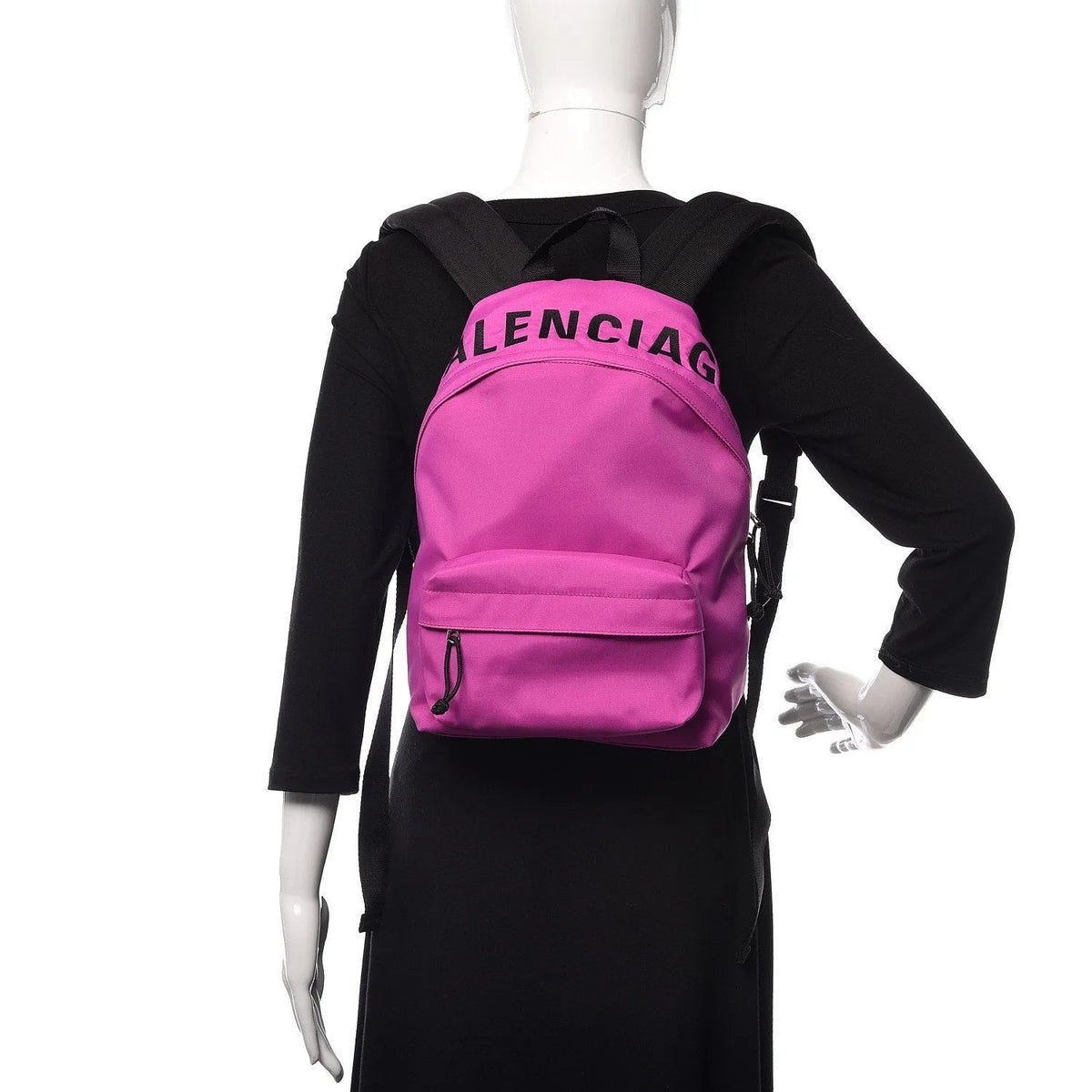 The Balenciaga Logo Wheel Sport Nylon Pink Backpack - Handbags - Clayton's Online Store