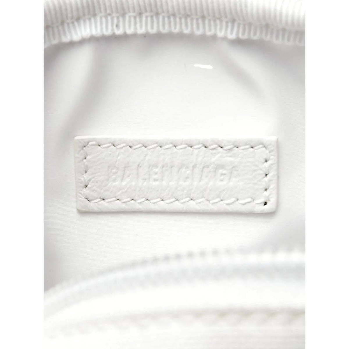 The Balenciaga Nasa Logo Phone Holder Crossbody Bag White Recycled Nylon - Handbags - Clayton's Online Store