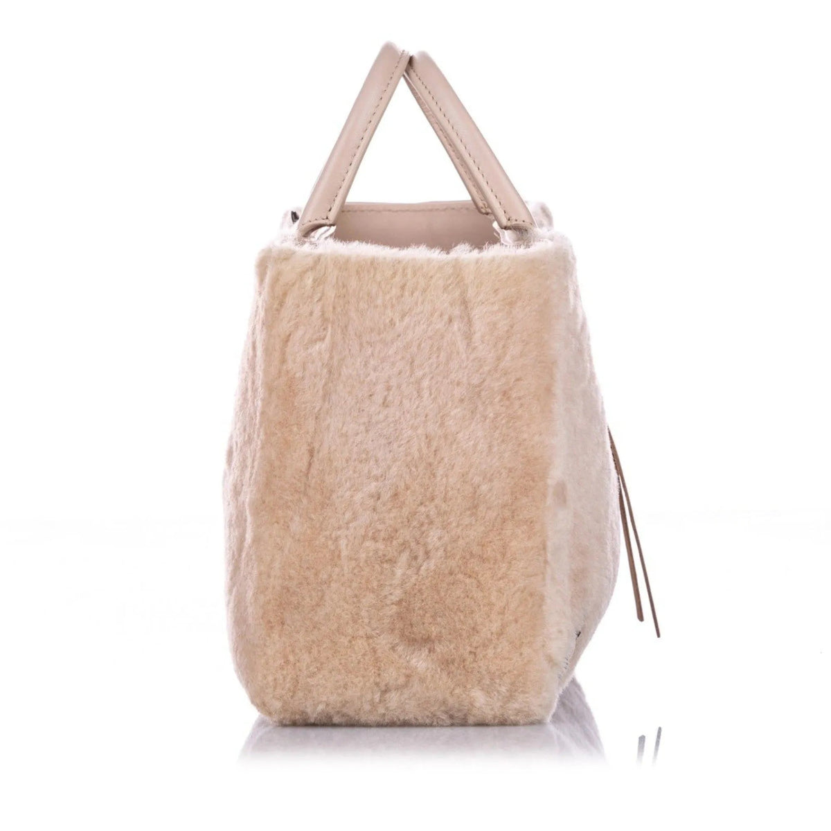 The Balenciaga Papier Merino Lamb Wool Tapioca Beige Satchel - Handbags - Clayton's Online Store