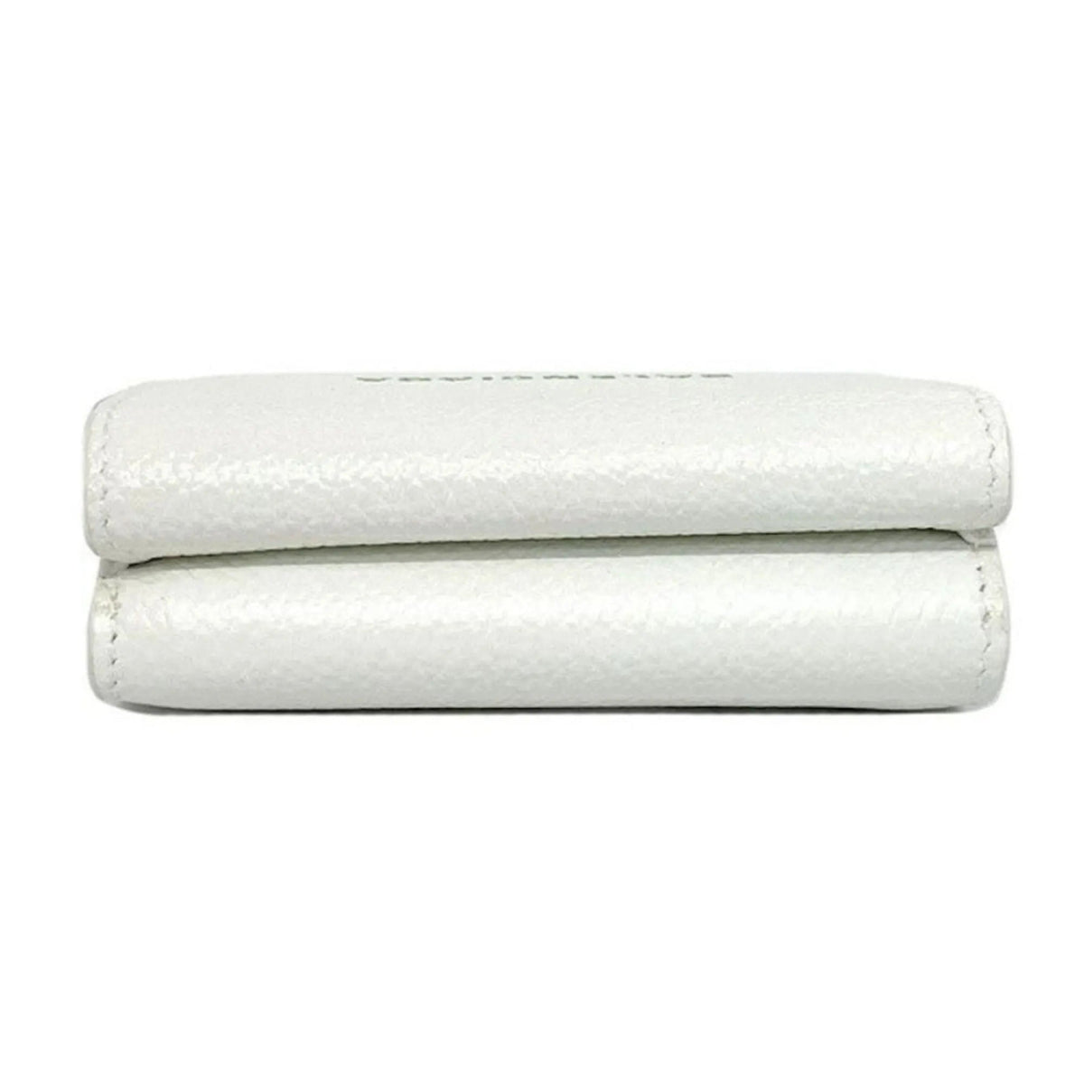 The Balenciaga White Leather Logo Mini Trifold Wallet - Wallets - Clayton's Online Store