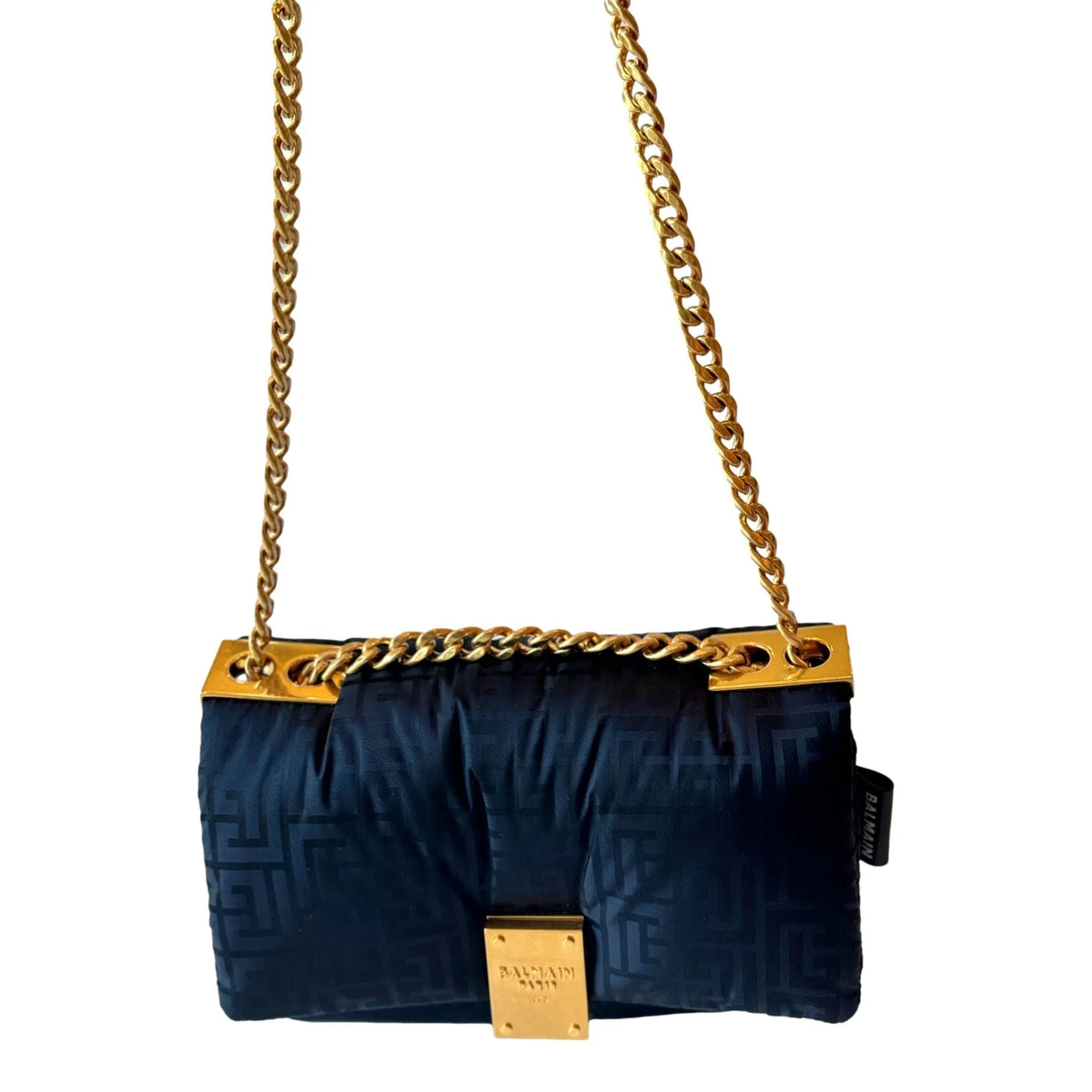 The Balmain 1945 Nylon Monogram Flap Crossbody Shoulder Bag - Handbags - Clayton's Online Store