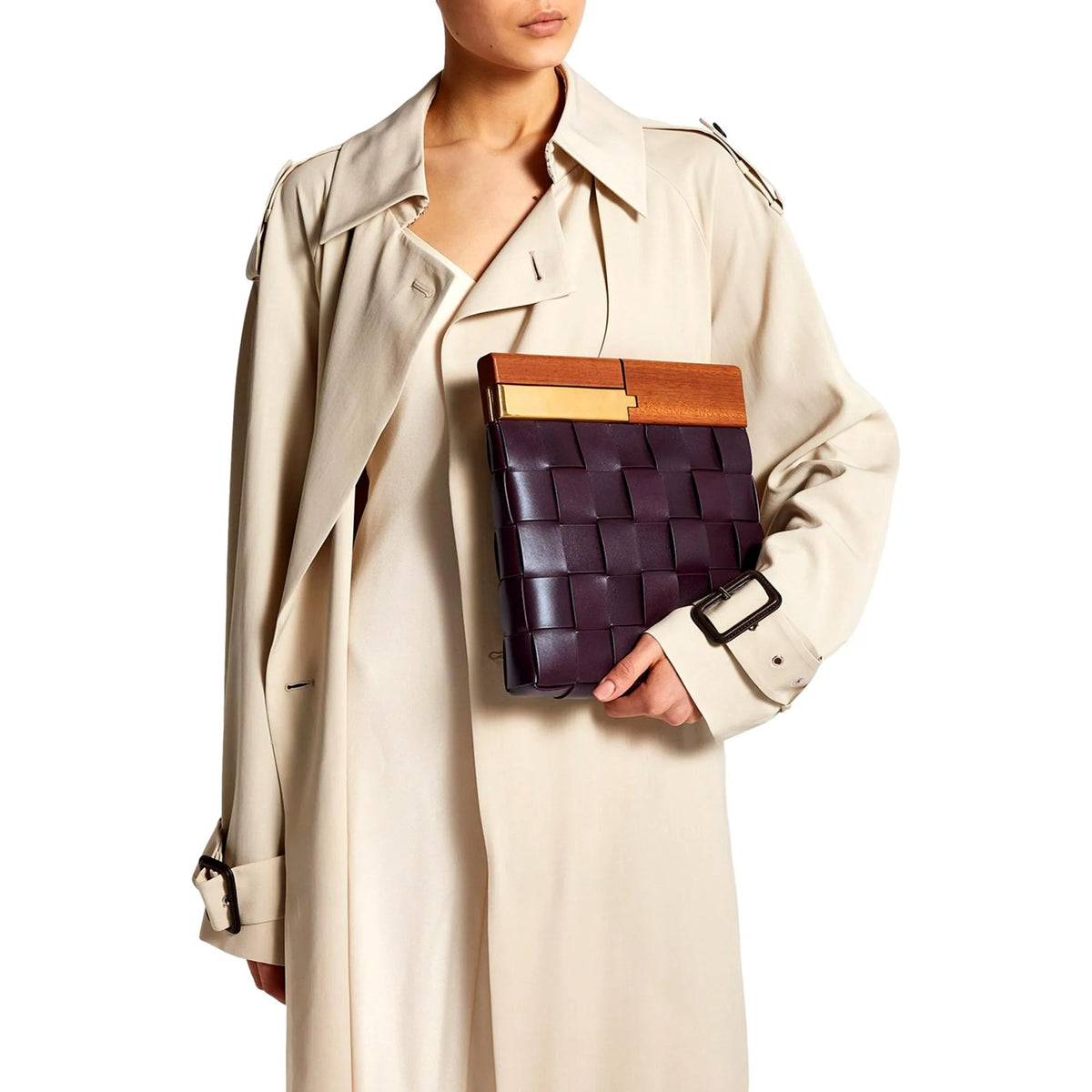 The Bottega Veneta 'BV SNAP' Burgundy Mogano Grape Handbag - Handbags - Clayton's Online Store