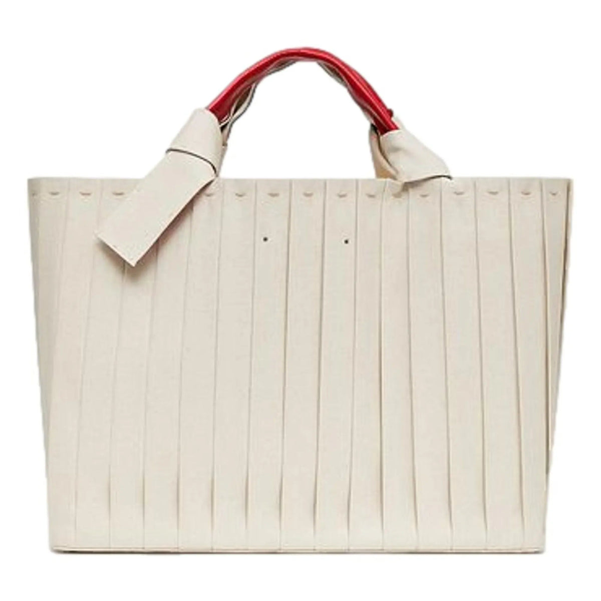 Valentino Garavani 05 Plisse Edition Sac Atelier Large Canvas Tote Bag - Handbags - Clayton's Online Store