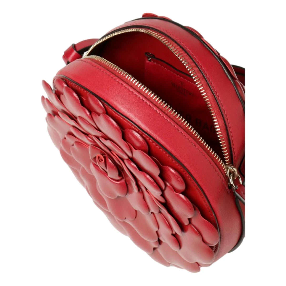 Valentino Garavani Atelier Bag 03 Oro Rose Edition Red Leather Crossbody Bag - Handbags - Clayton's Online Store