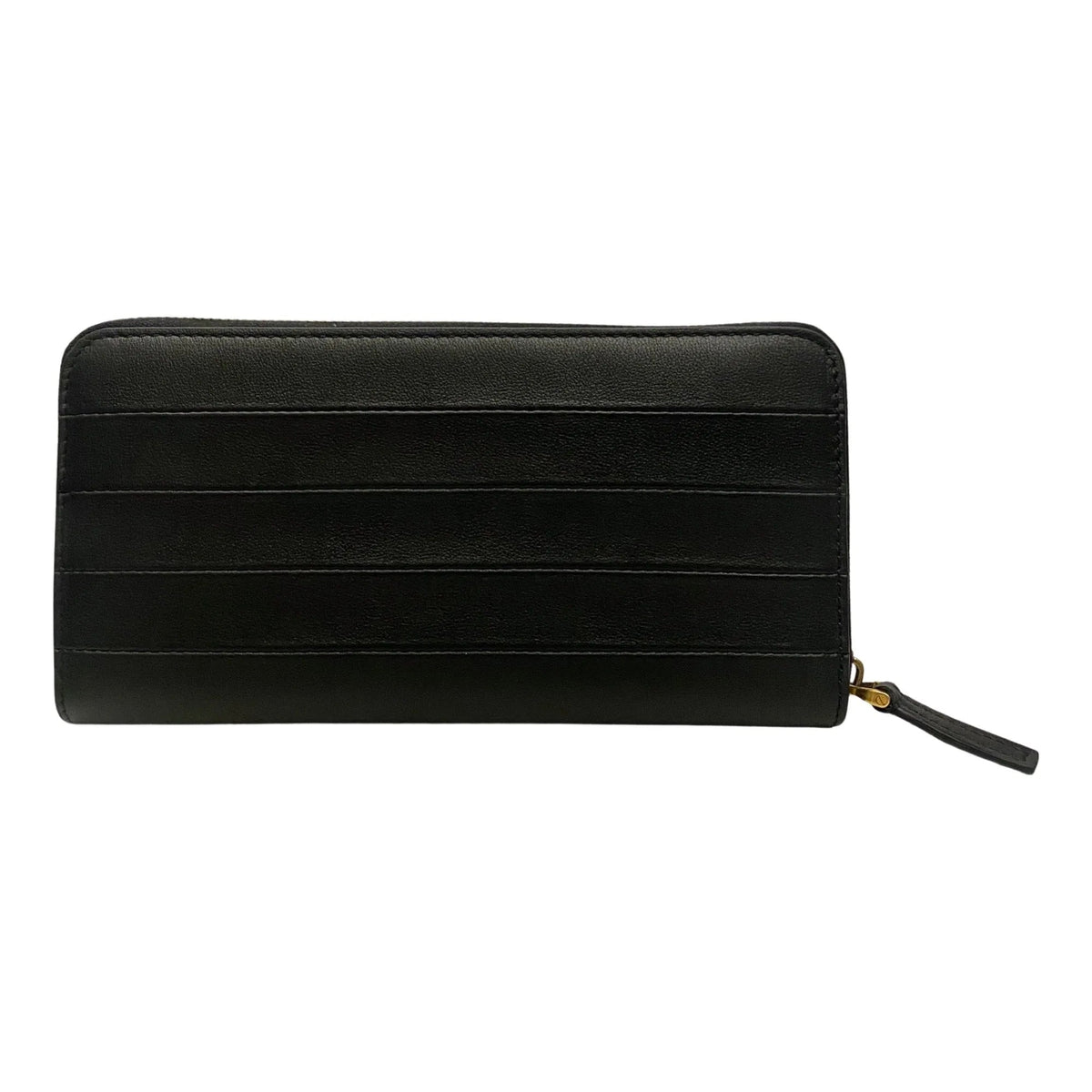 Valentino Garavani Diary Lines Black Grain Leather Zip - Around Long Wallet - Wallets - Clayton's Online Store