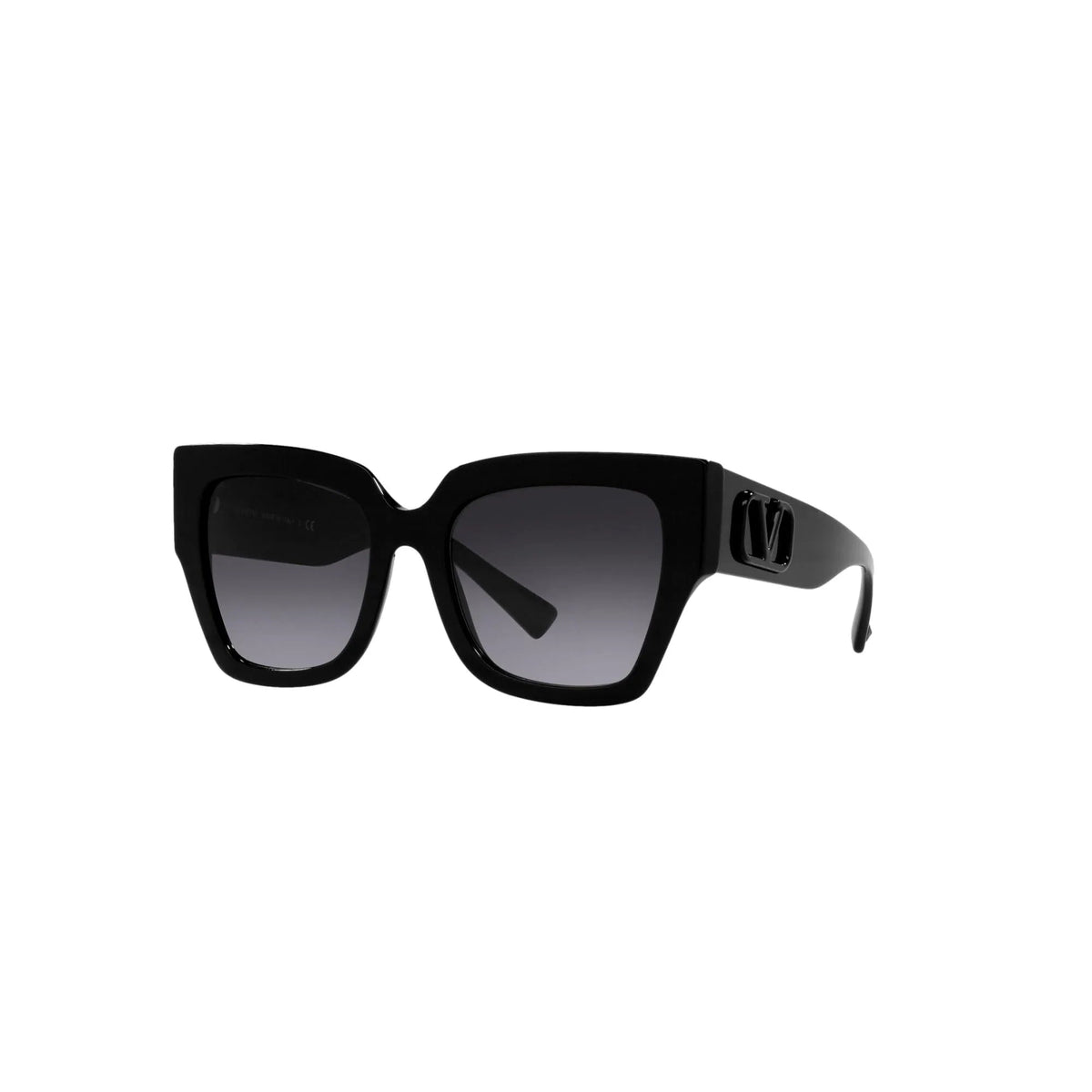 Valentino Garavani V Logo Black Square Frame Sunglasses - Sunglasses - Clayton's Online Store