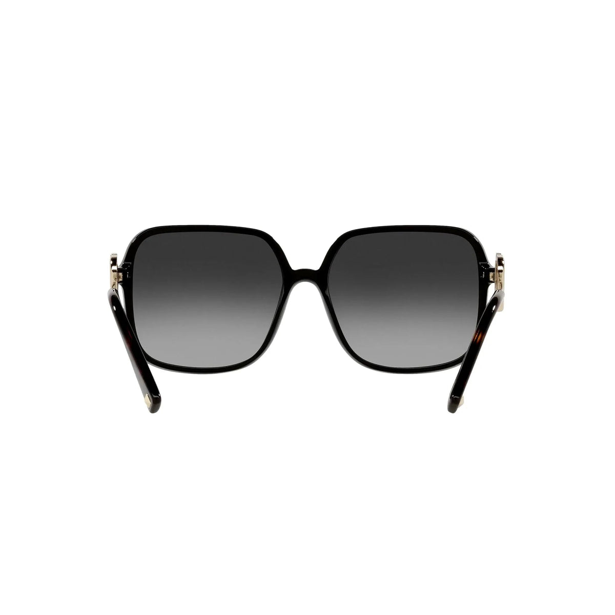 Valentino Garavani V Logo Gold Black Square Frame Sunglasses - Sunglasses - Clayton's Online Store