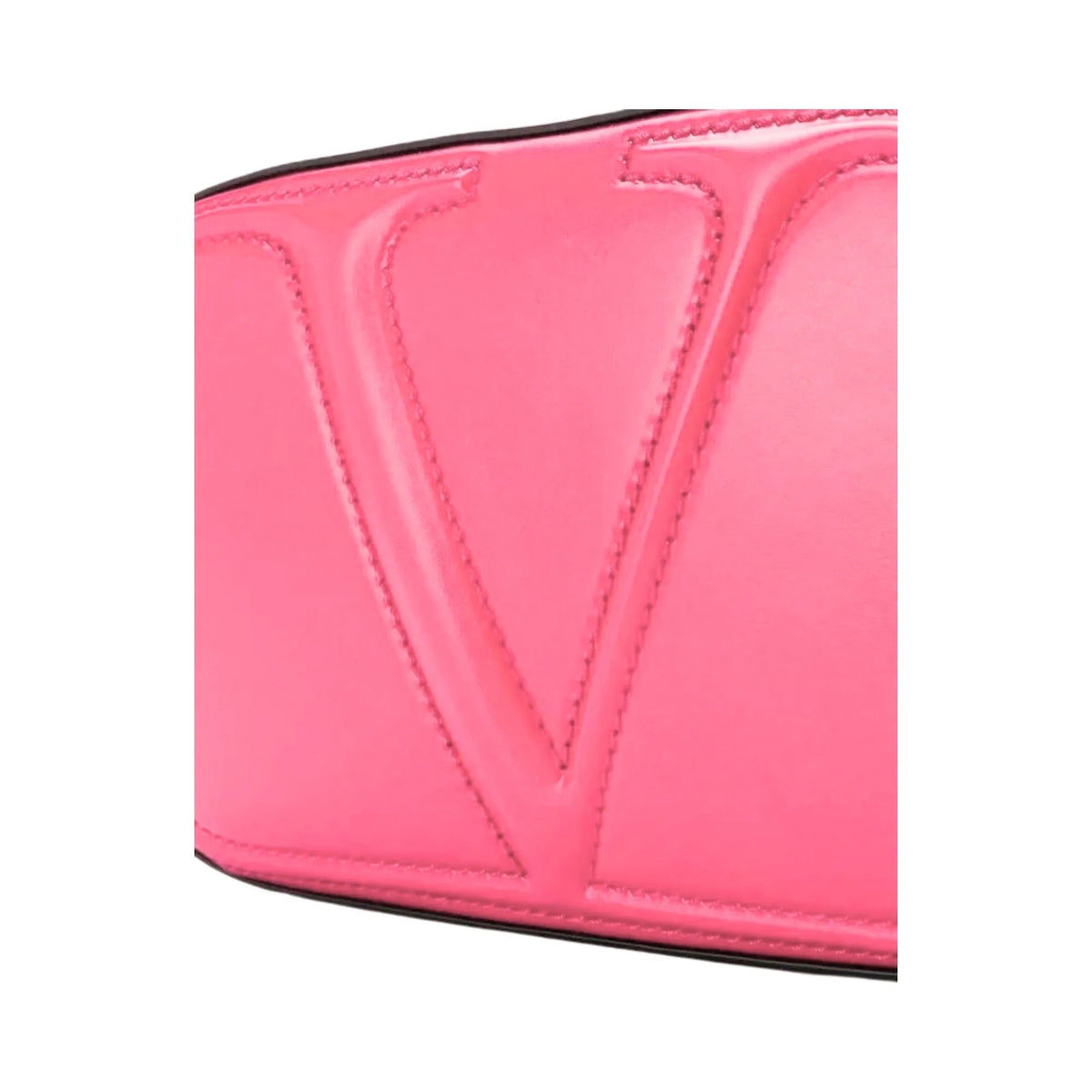 Valentino Garavani VLogo Walk Crossbody Bag Pink Calf Leather Medium - Handbags - Clayton's Online Store