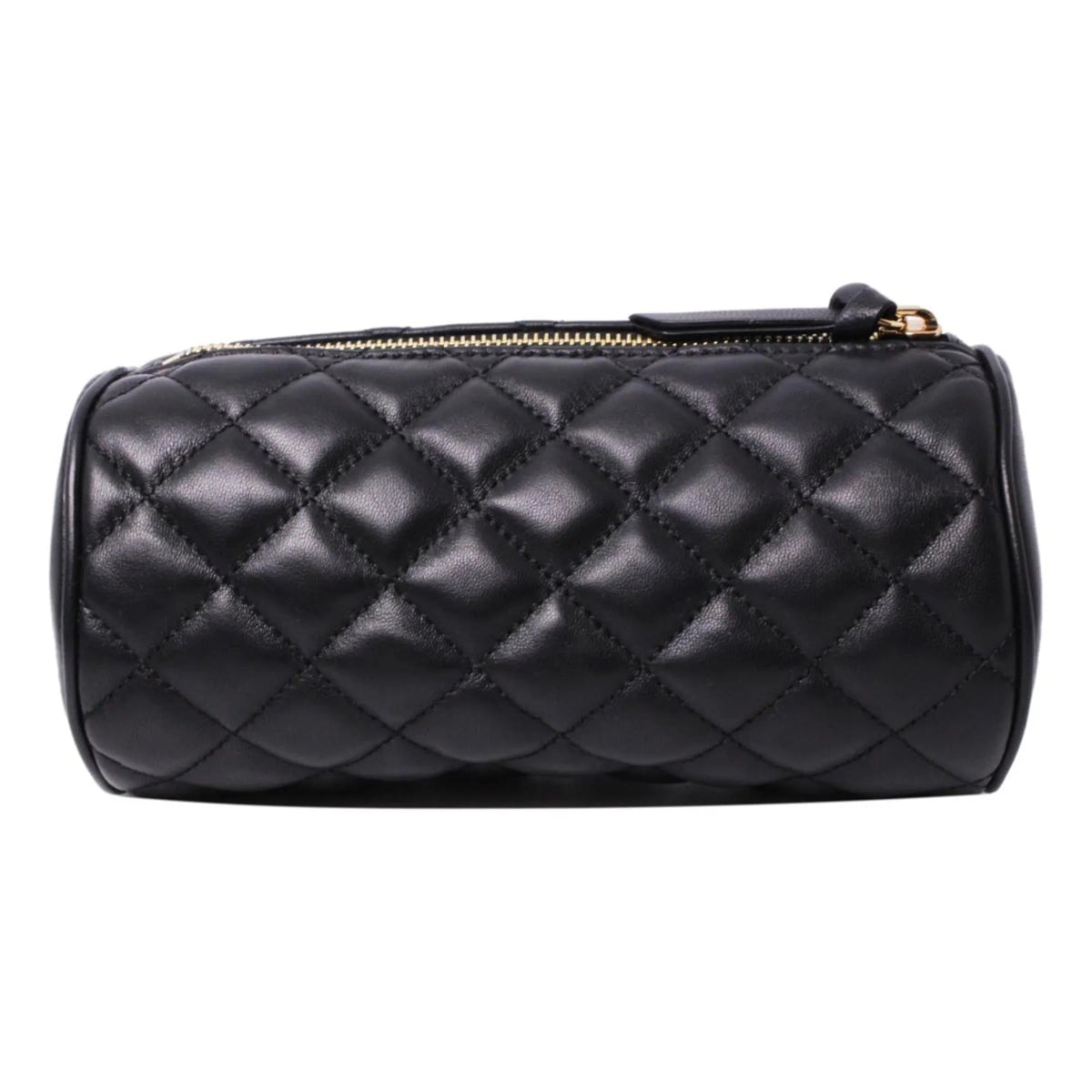 Versace Black Leather Medusa Quilted Cosmetic Bag - Handbags - Clayton's Online Store