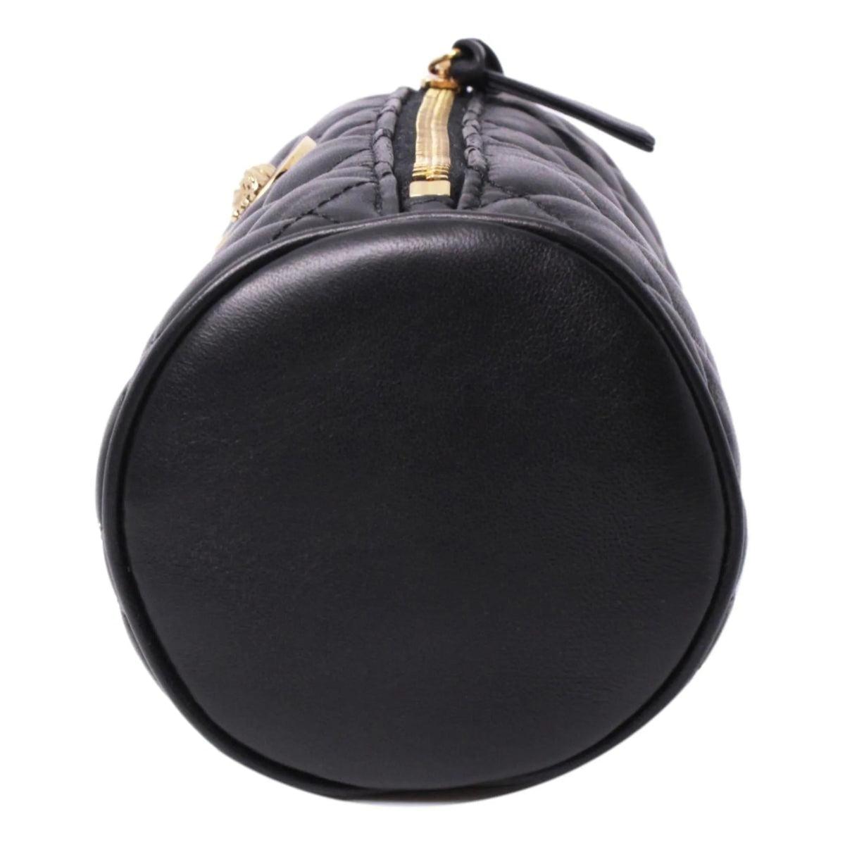 Versace Black Leather Medusa Quilted Cosmetic Bag - Handbags - Clayton's Online Store