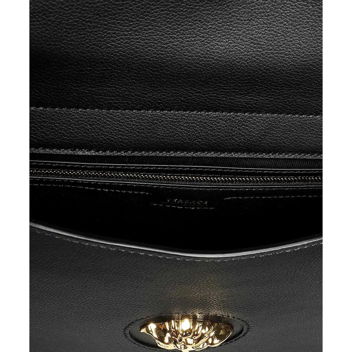 Versace La Medusa Convertible Black Leather Hobo Bag - Handbags - Clayton's Online Store