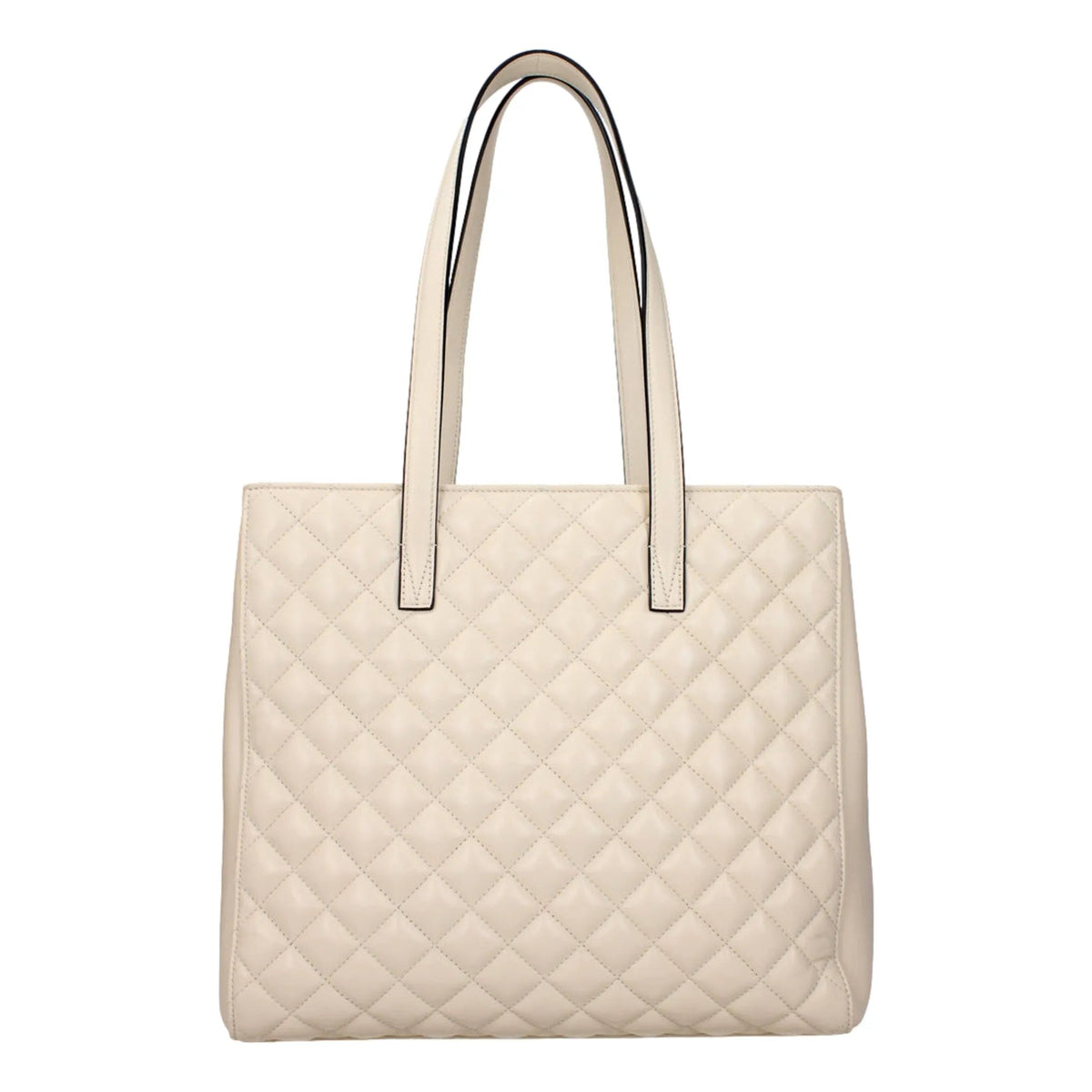 Versace La Medusa Ivory Quilted Leather Totebag - Handbags - Clayton's Online Store