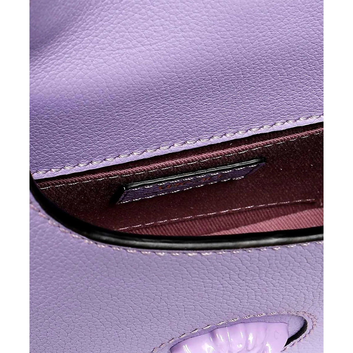 Versace La Medusa Lilac Pebbled Leather Mini Hobo Bag - Handbags - Clayton's Online Store