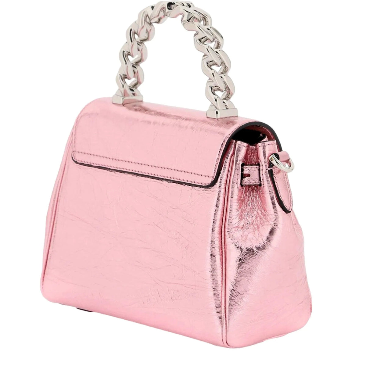 Versace La Medusa Pink Metallic Top - Handle Bag - Handbags - Clayton's Online Store