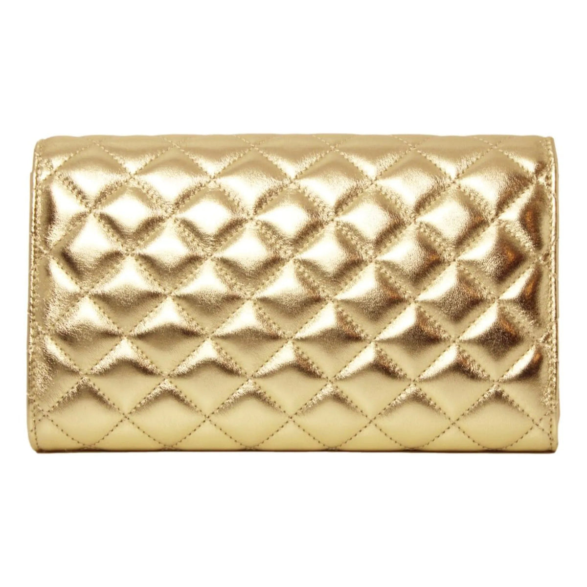 Versace Metallic Gold Leather Medusa Chain Wallet Bag - Handbags - Clayton's Online Store