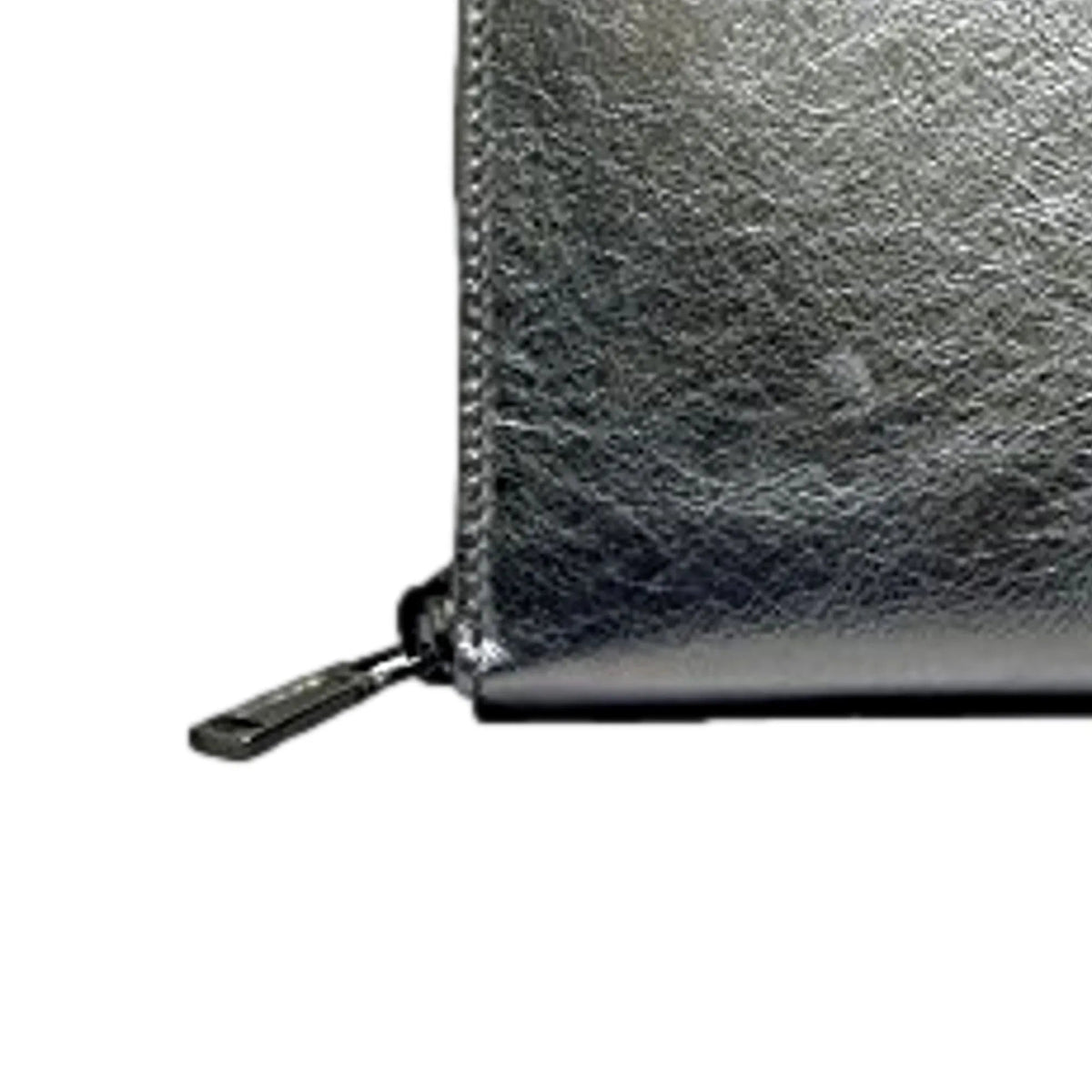 Yves Saint Laurent Wallet YSL Belle du Jour Silver Leather Zip Wallet - Wallets - Clayton's Online Store